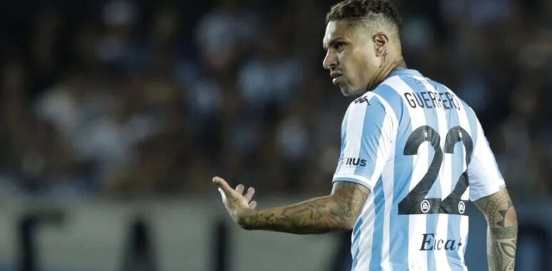 Paolo Guerrero feliz por su debut en Racing